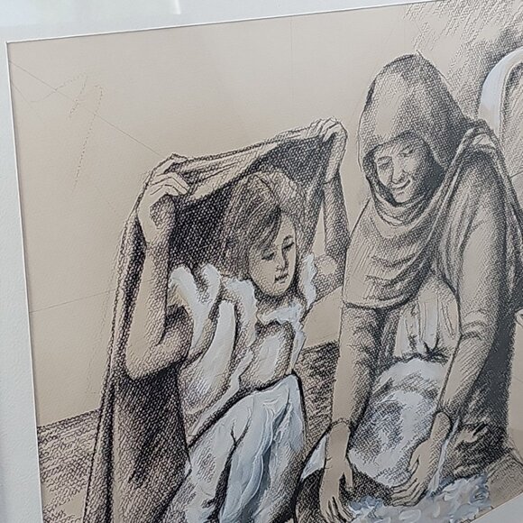 Original Conrado 1 Of 1 Painting Pencil Sketch Painting With Personal Message - Picture 6 of 12